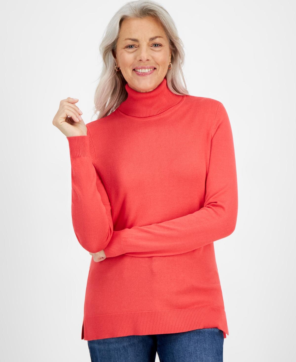 Style & Co Womens Turtleneck Long-Sleeve Sweater, Created for Macys Product Image