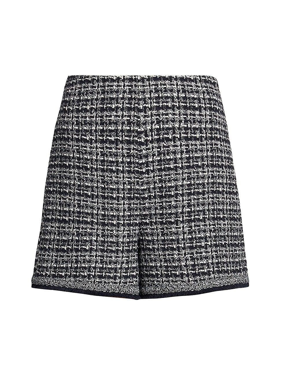 Womens Cotton-Blend Tweed Shorts Product Image