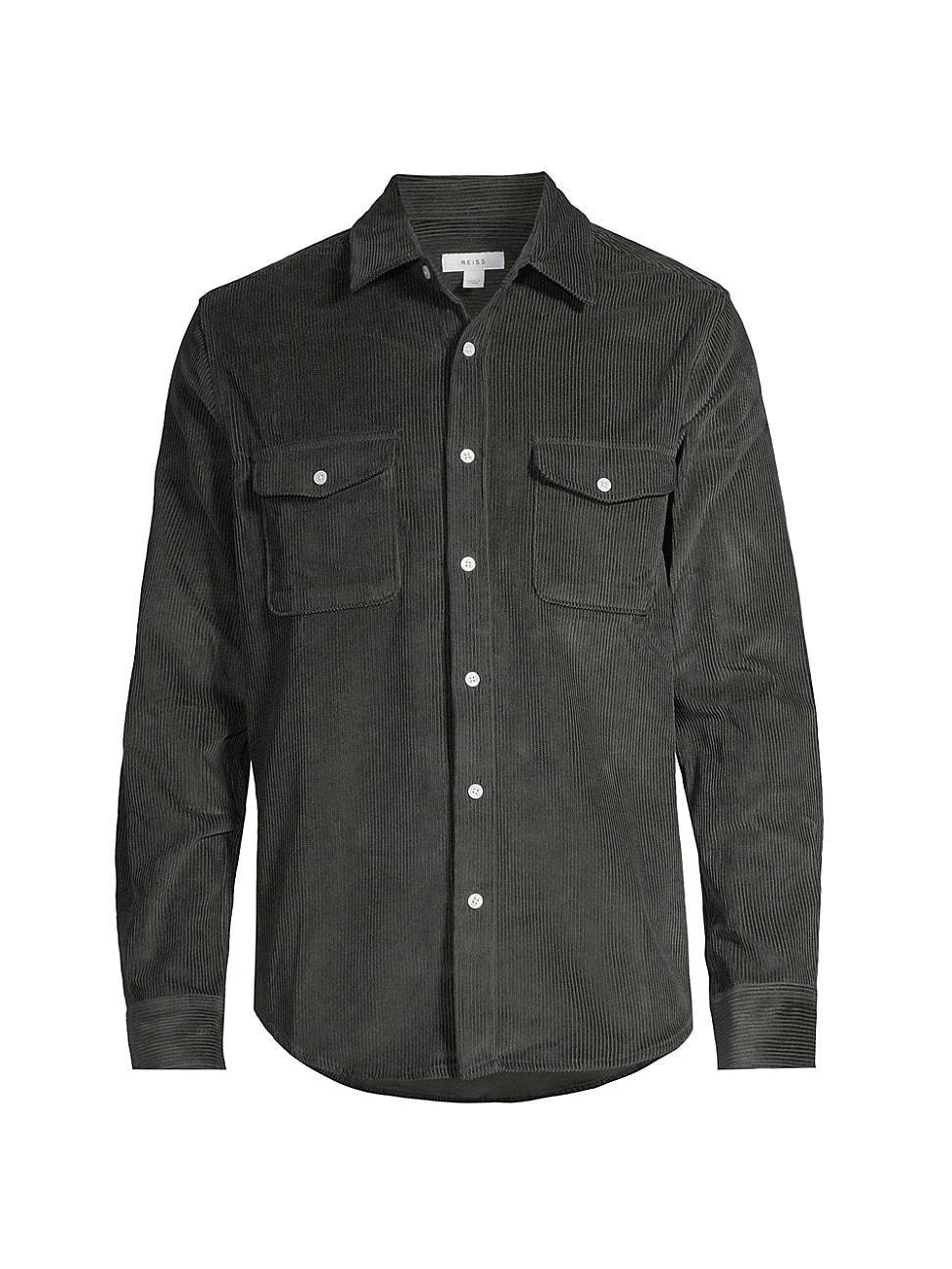 Mens Bonucci Corduroy Cotton Shirt Product Image