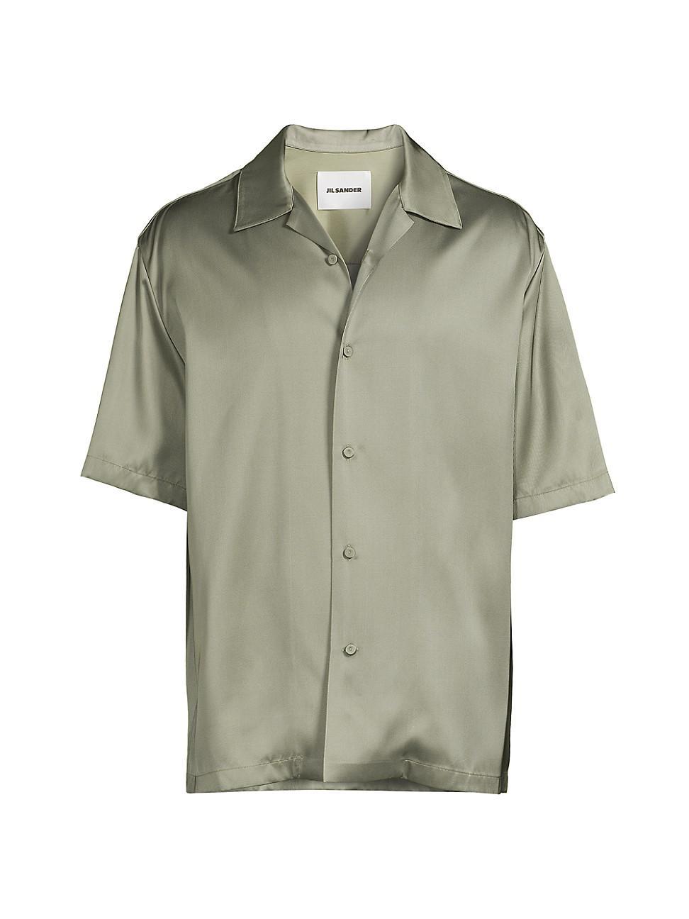 Mens Silk-Blend Shirt Product Image