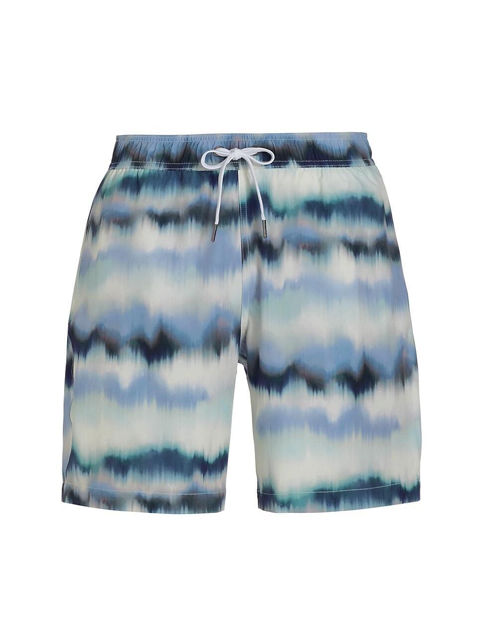 Mens COLLECTION Blur Stripe Swim Trunks Product Image