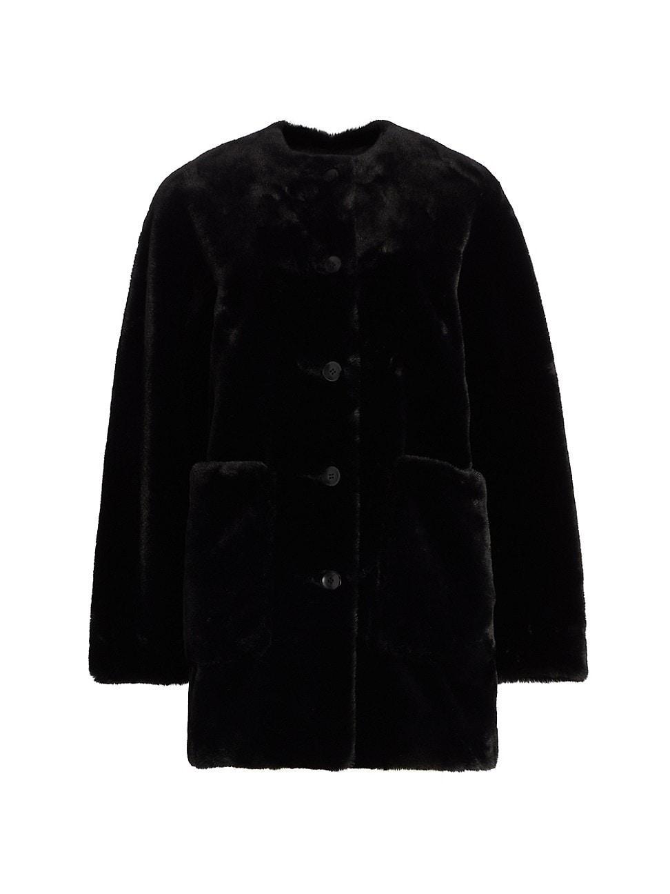 Womens Penelope Faux Mink Coat Product Image