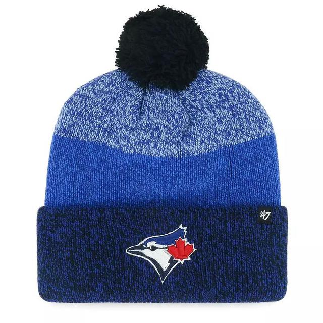 Mens 47 Royal Toronto Blue Jays Darkfreeze Cuffed Knit Hat with Pom Product Image