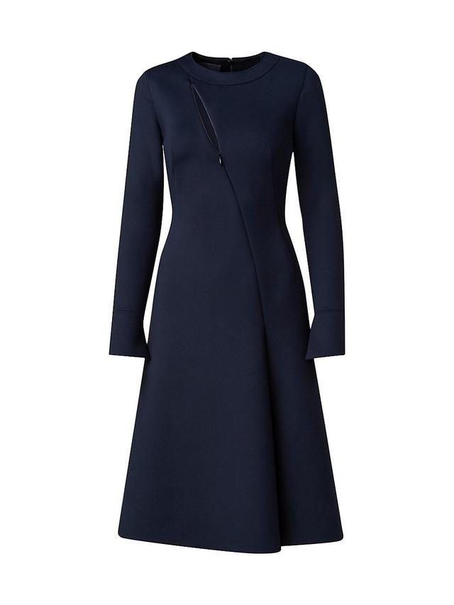 Womens Cut-Out Long-Sleeve Midi-Dress Product Image