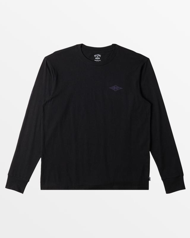 Spear Wave Long Sleeve T-Shirt - Black Male Product Image