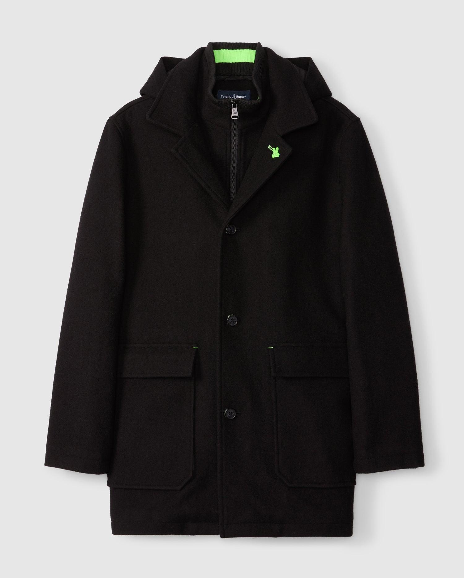 Mens Stafford Wool Blend Coat 001 BLACK / S Product Image