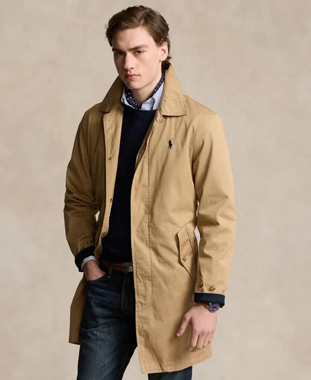 Men's Twill Walking Coat In Cafe Tan Product Image