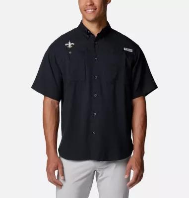 Columbia Mens PFG Tamiami Short Sleeve Shirt - New Orleans Saints- Product Image