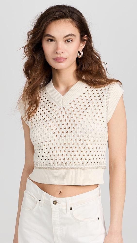 Guest in Residence Mesh Cropped Vest | Shopbop Product Image