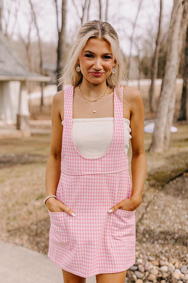 Brunch Voyage Houndstooth Mini Dress Product Image