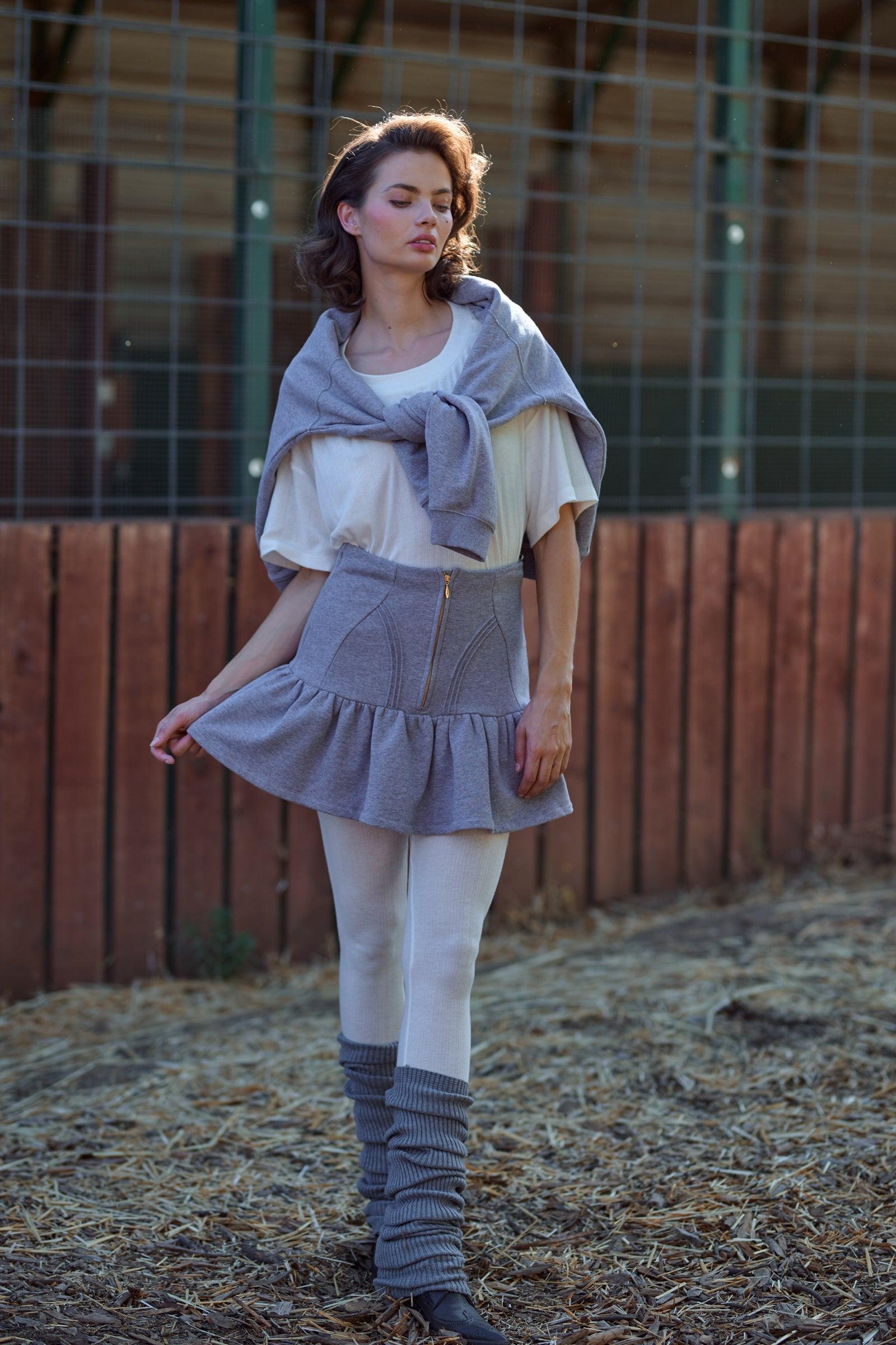 The Heather Grey Heather Skirt Product Image