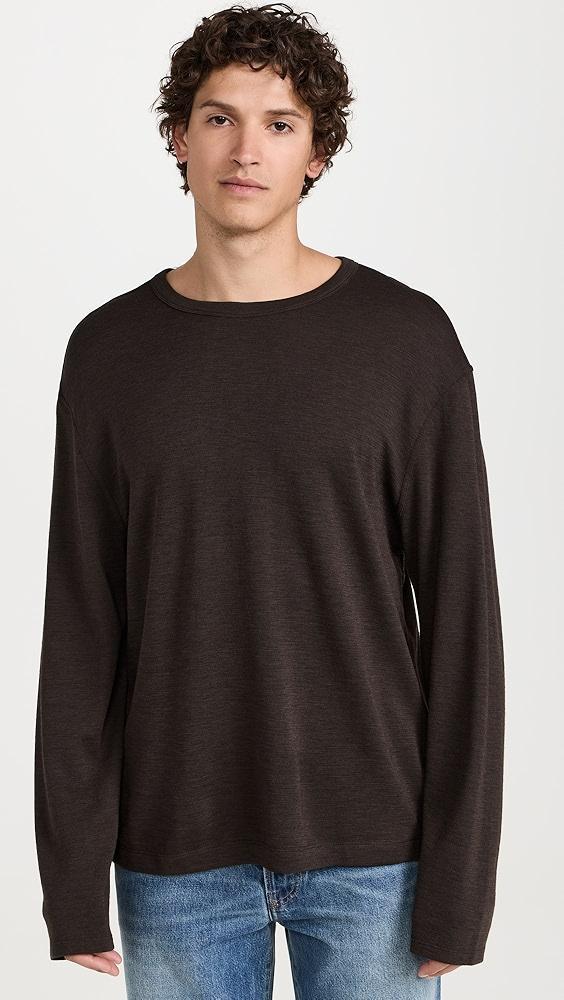 Officine Generale Benny Double Face Felted Wool Tee | Shopbop Product Image