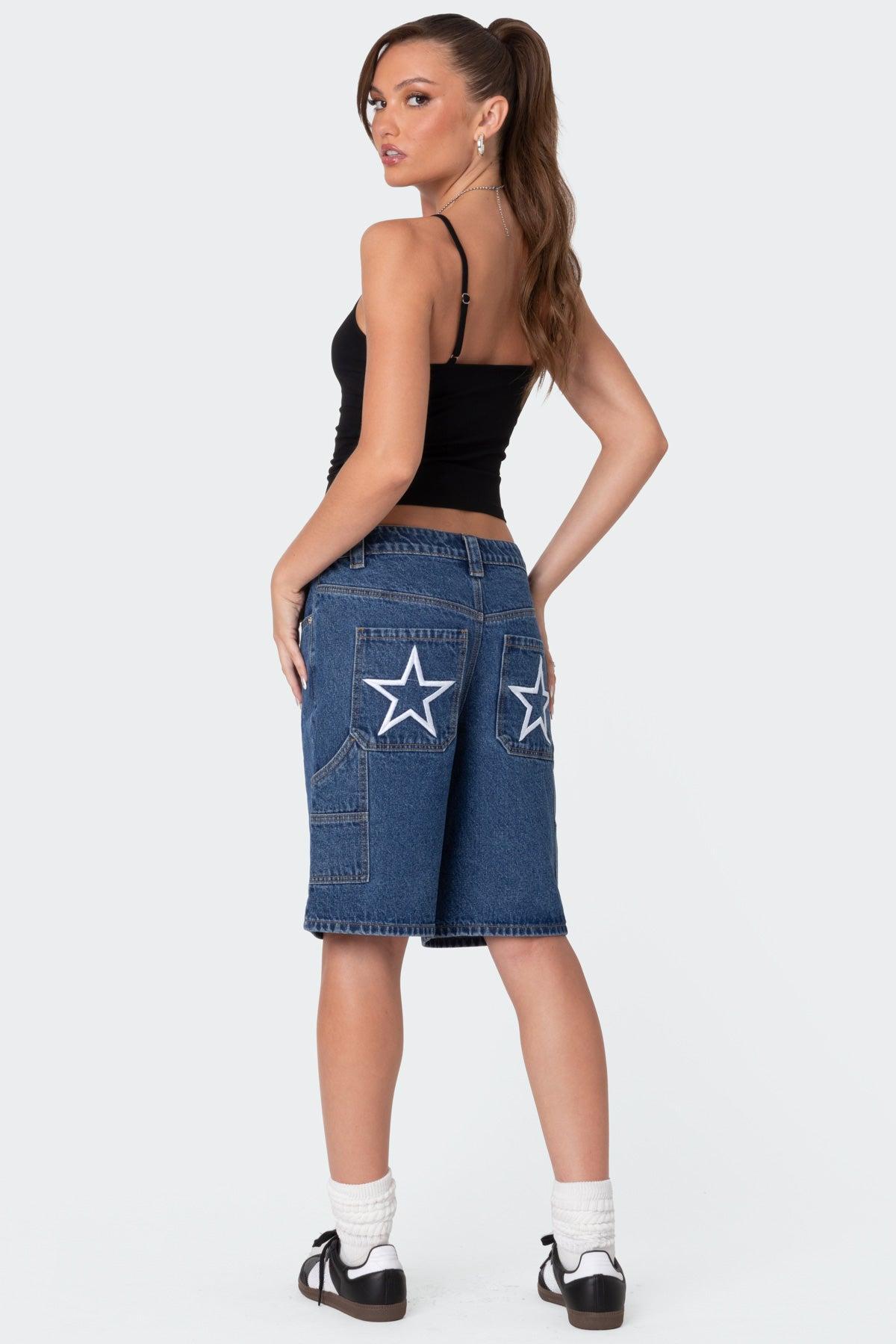 Stargirl Denim Bermuda Shorts Product Image