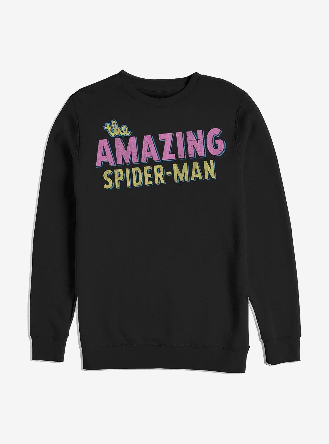 Marvel Spider-Man Amazing Retro Logo Sweatshirt Product Image