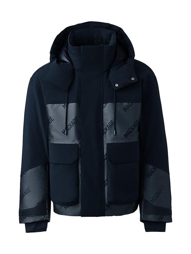 Mens Farris Logo Hooded Down Ski Jacket Product Image