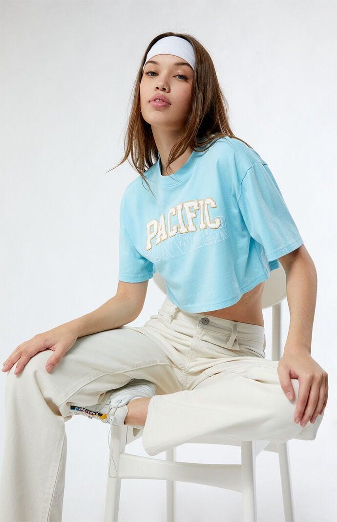 Women's Pacific Sunwear Arch Cropped T-Shirt Product Image