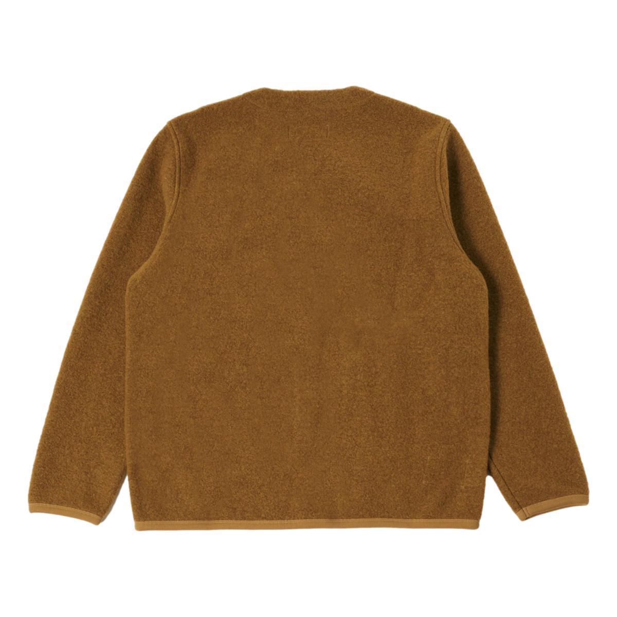 Cardigan Mustard Wool Fleece Product Image