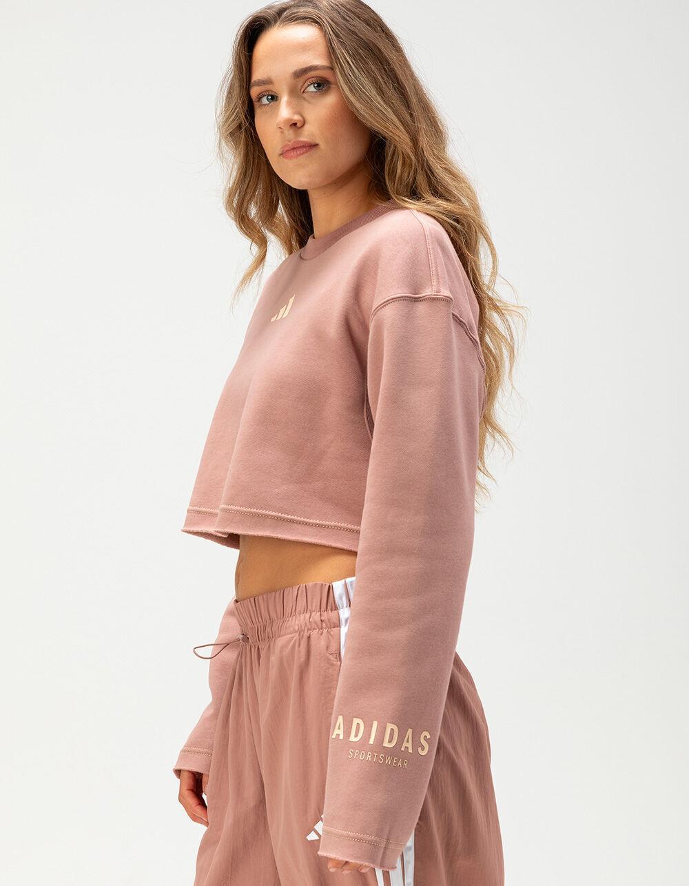 ADIDAS All Szn Womens Crop Crewneck Sweatshirt Product Image