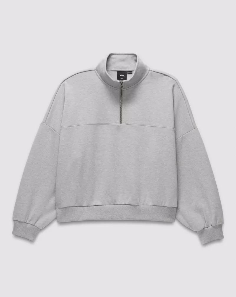 Elevated Knit Mock Neck Sweatshirt Product Image