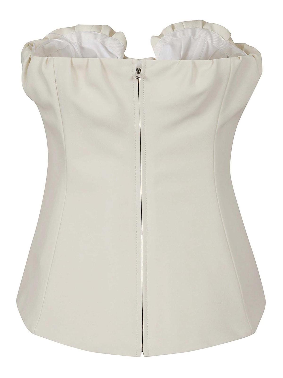 Corset Top In White Product Image