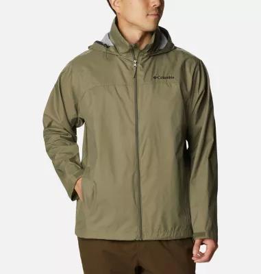 Columbia Glennaker Lake Rain Jacket (Stone ) Men's Coat Product Image