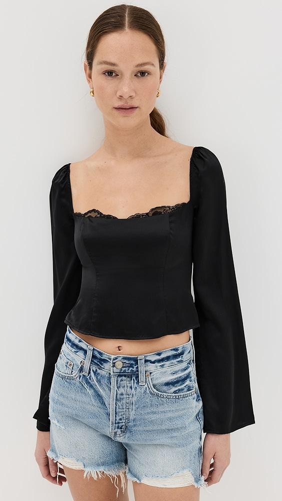 Reformation Rita Silk Top | Shopbop Product Image