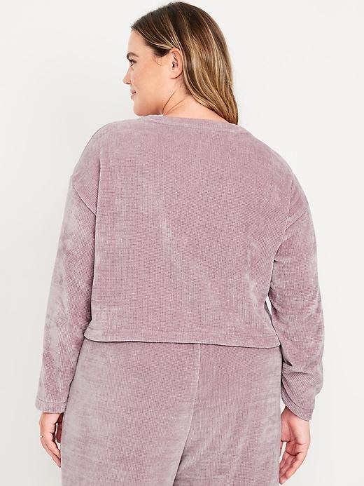 Cozy Chenille Button-Down Top Product Image