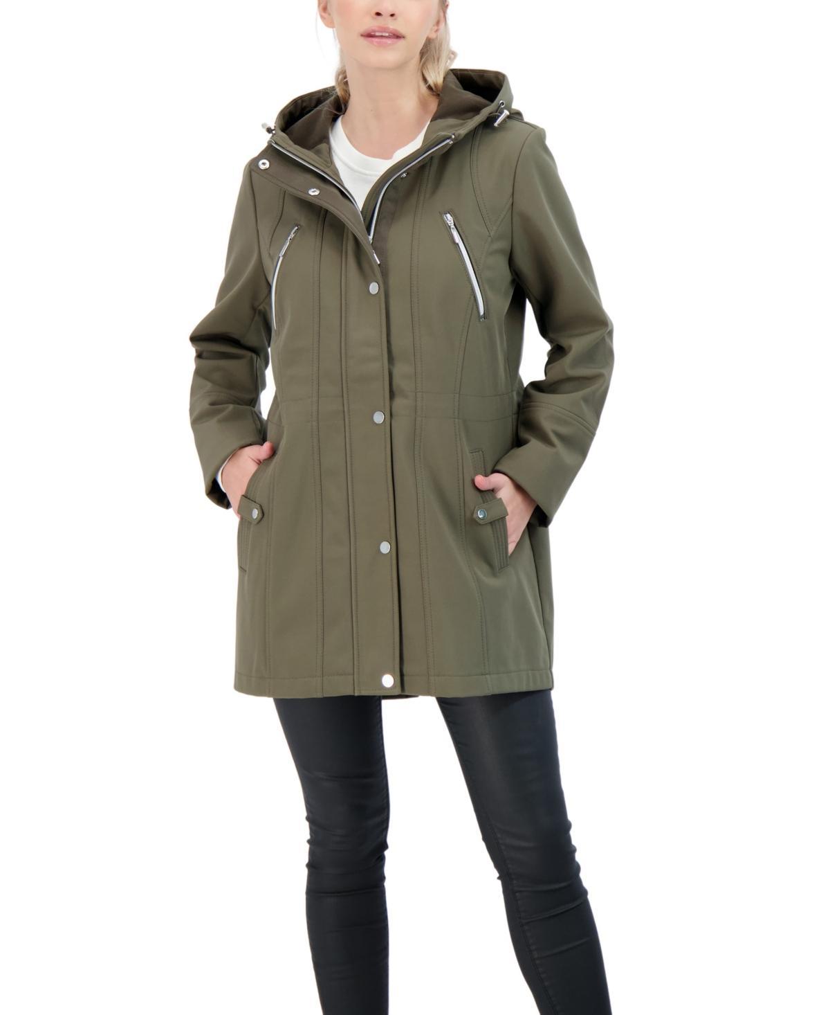 Sebby Collection Womens Soft Shell Jacket with Hood Product Image