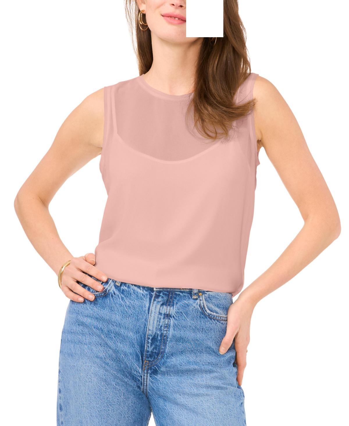 Vince Camuto Womens Layered Sleeveless Top Product Image