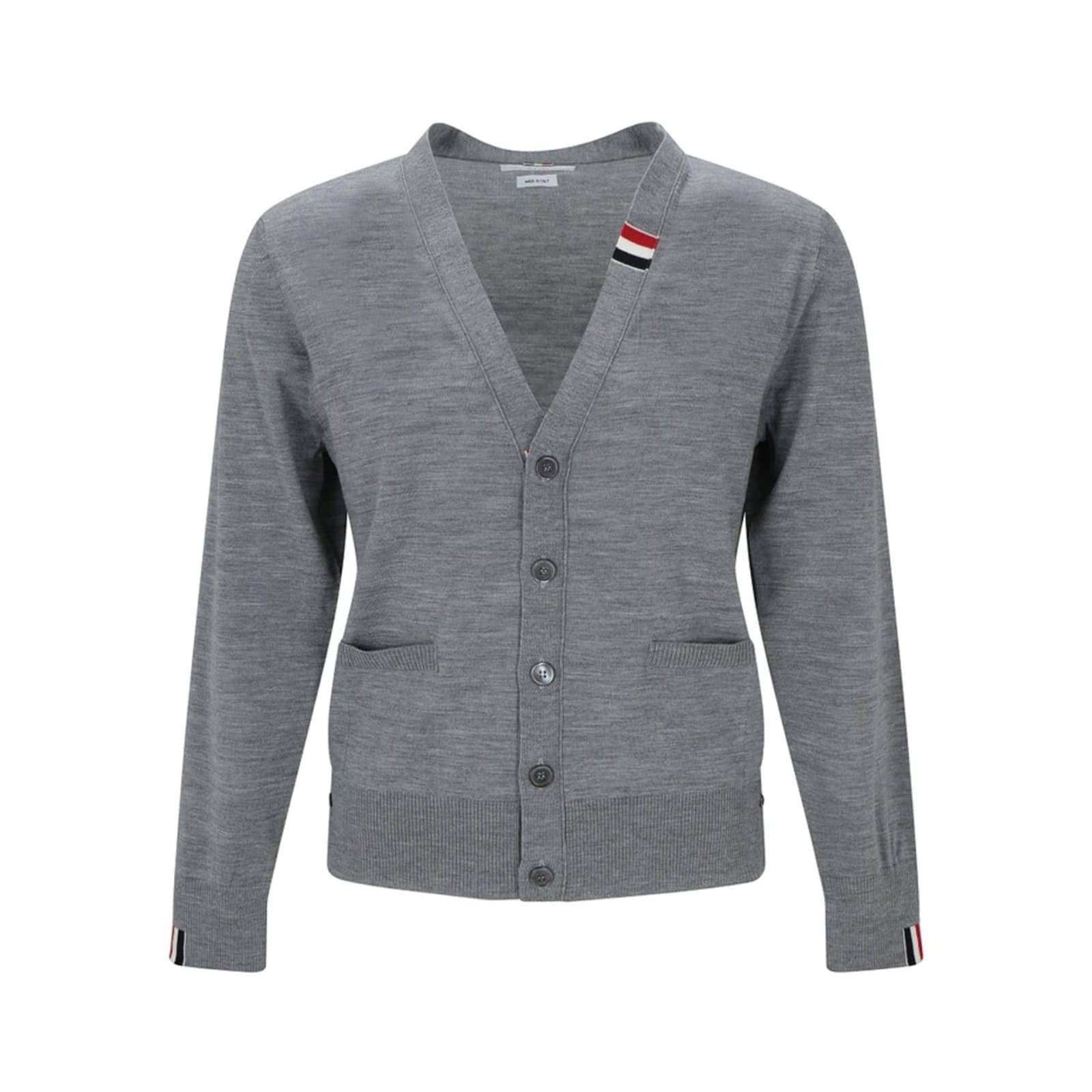 Wool Cardigan In Gray Product Image