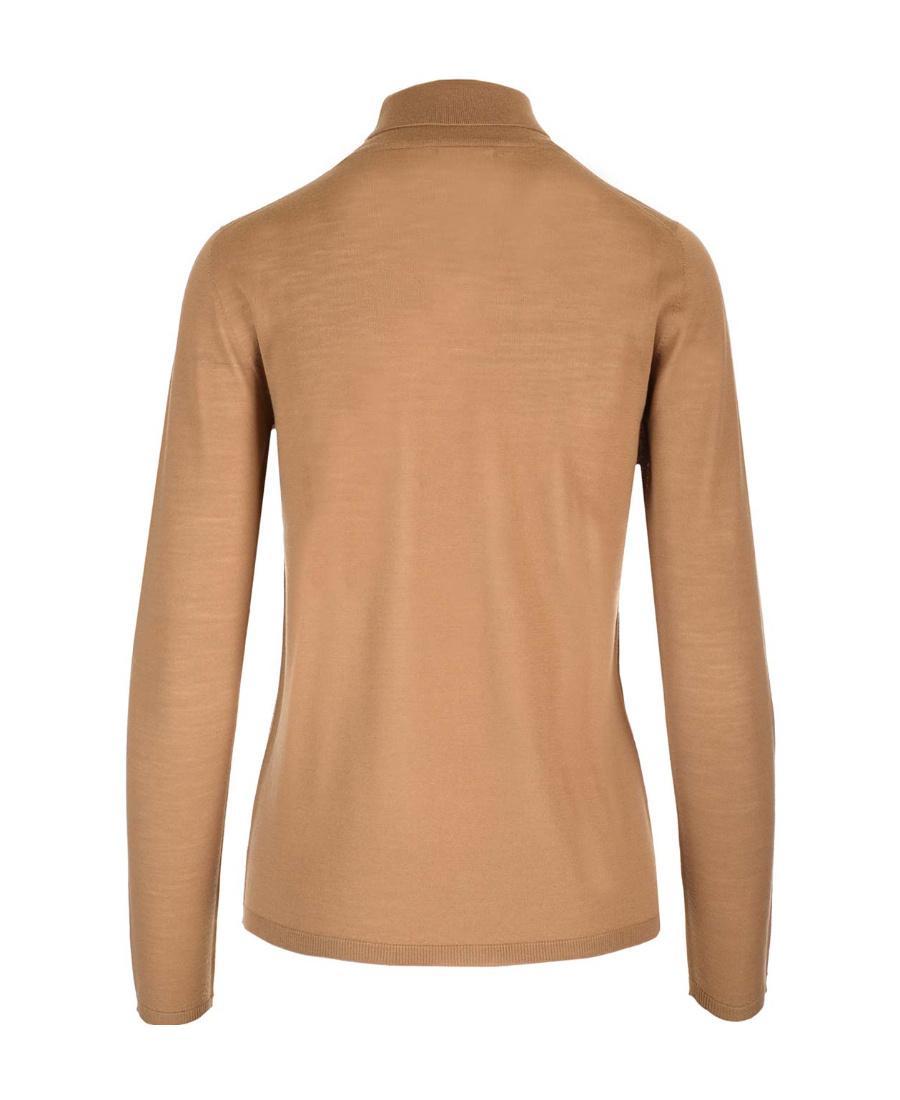 MAX MARA Long-sleeve Knitted Top In Brown Product Image