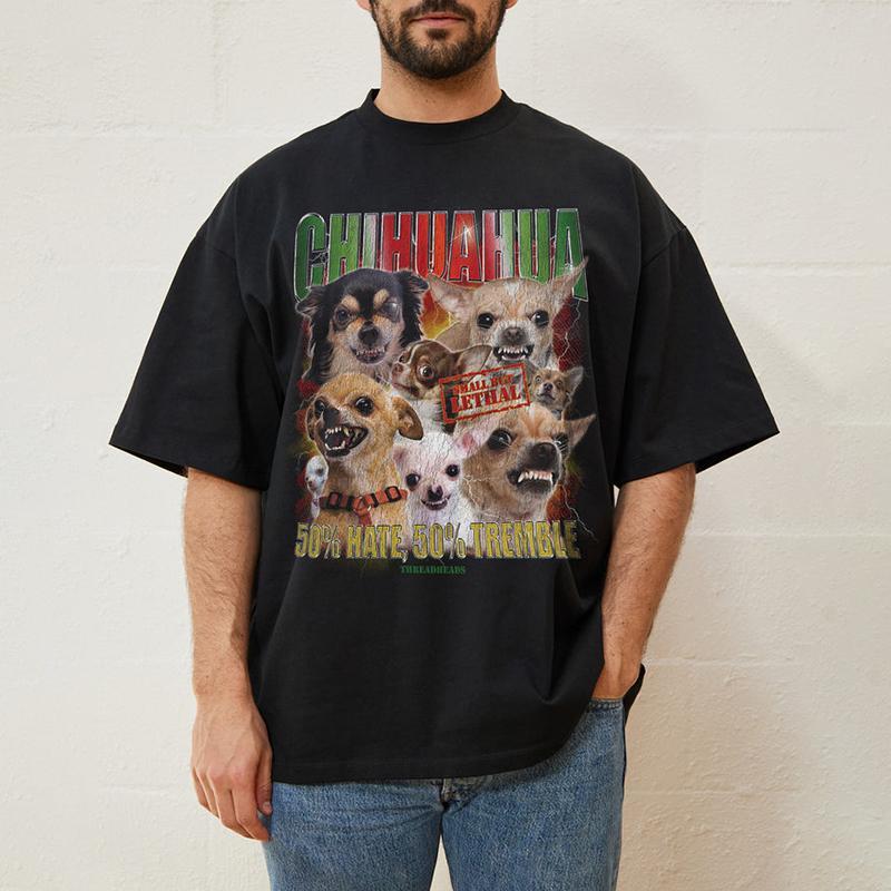 Sopula The Chihuahua Graphic Print Oversized Tee Product Image