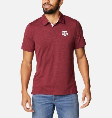 Mens Maroon Texas A&M Aggies Tech Trail Space-Dye Omni-Shade Polo Shirt Product Image