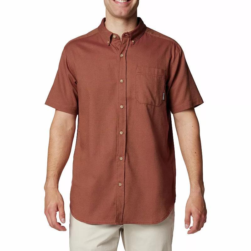 Mens Columbia Rapid Rivers Short Sleeve Shirt Blue Product Image