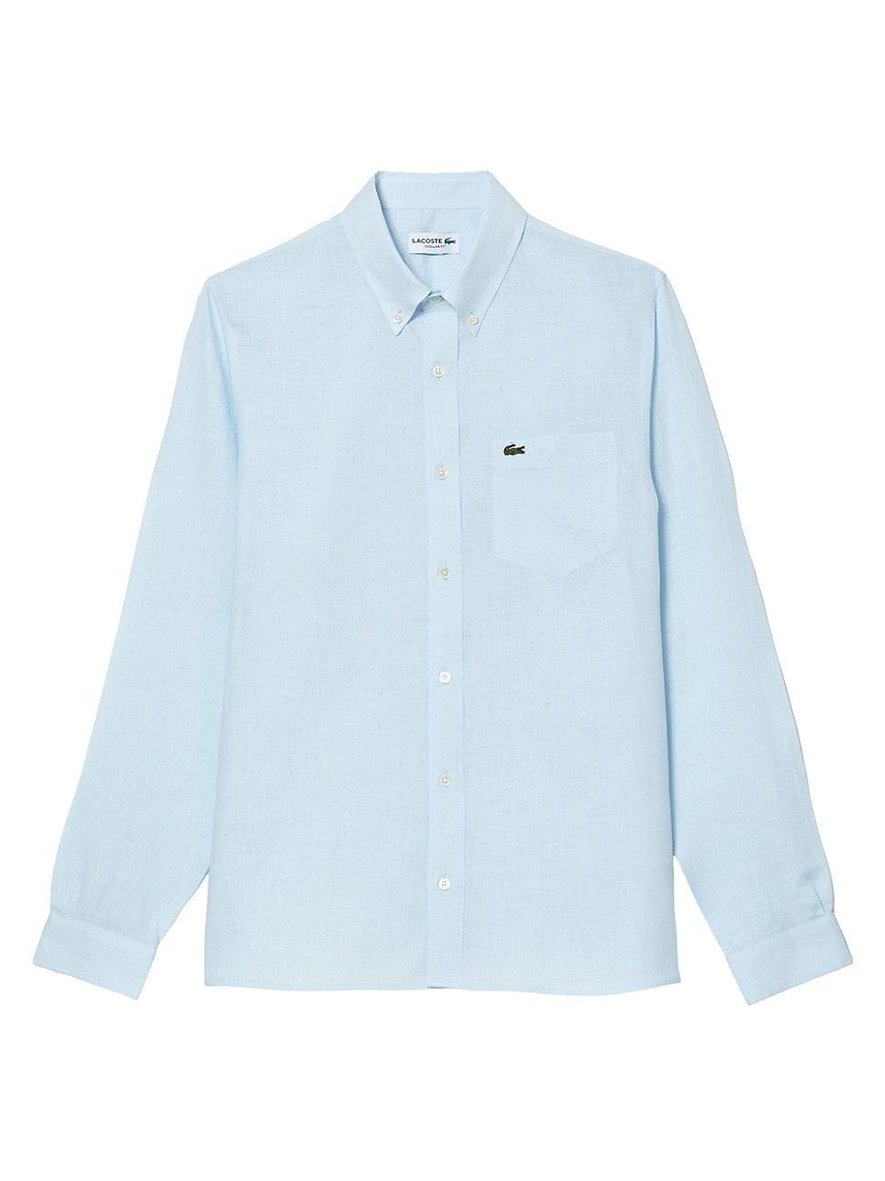 Mens Linen Button-Down Shirt Product Image