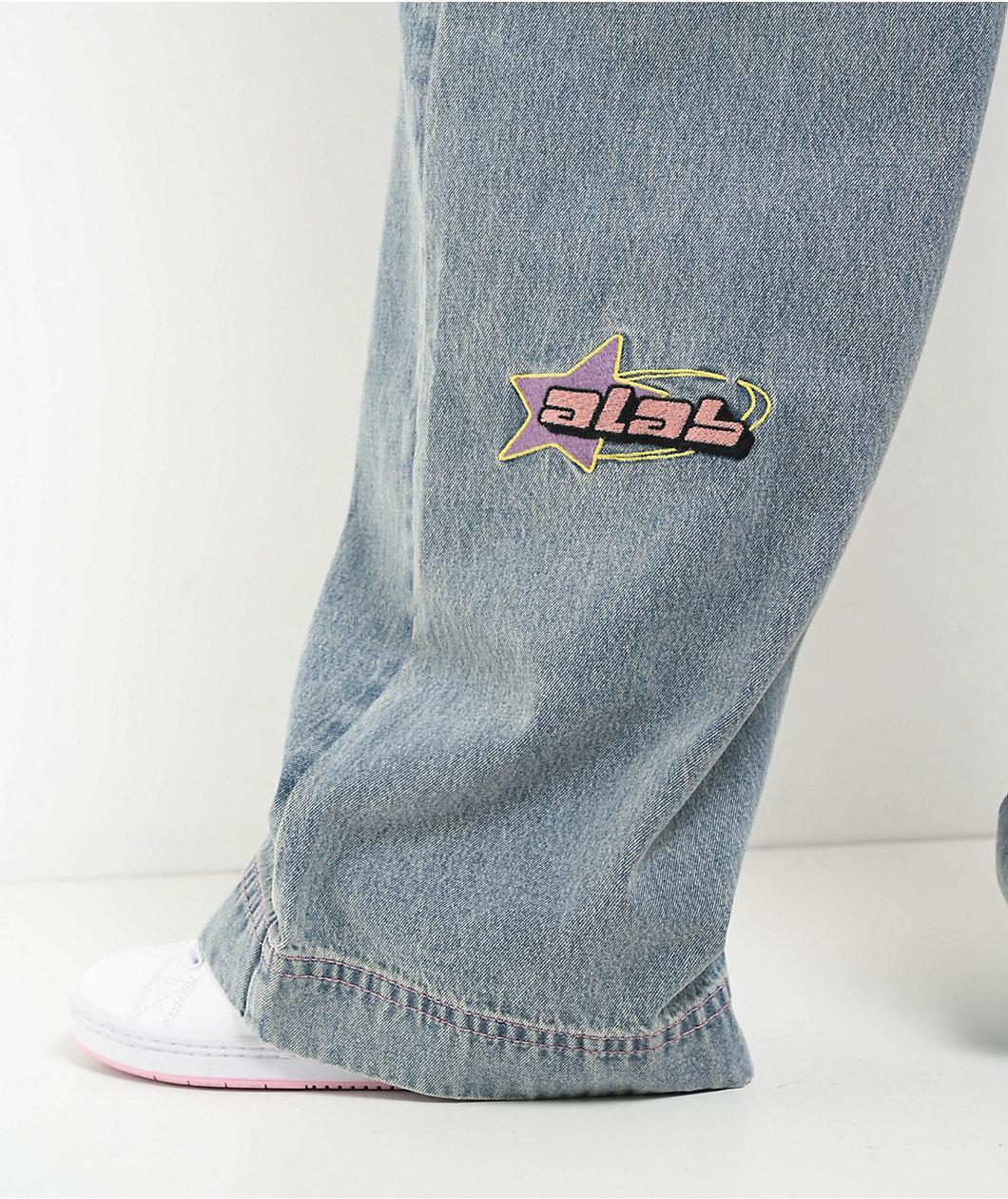 A.LAB Analog Star Blue Wash Flare Jeans Product Image