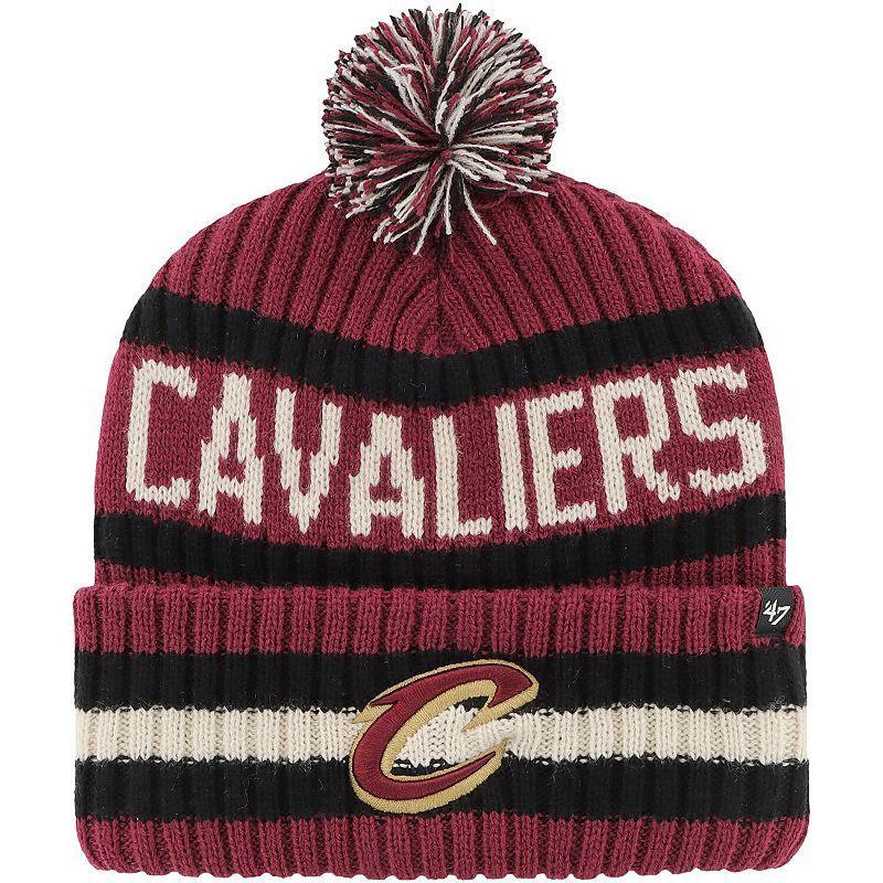 Mens 47 Wine Cleveland Cavaliers Bering Cuffed Knit Hat with Pom Product Image