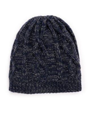 Muk Luks Mens Heat Retainer Beanie, Navy Navy/blue Product Image