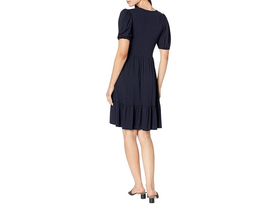 Karen Kane Puff Sleeve Tiered Dress Women's Dress Product Image