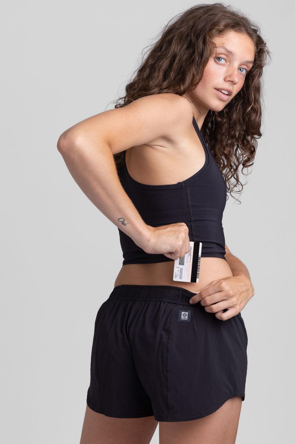 Bennie Run Short - Black Female Product Image