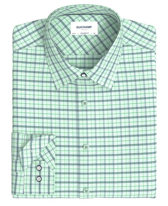 Duchamp London Mens Windowpane Dress Shirt Product Image