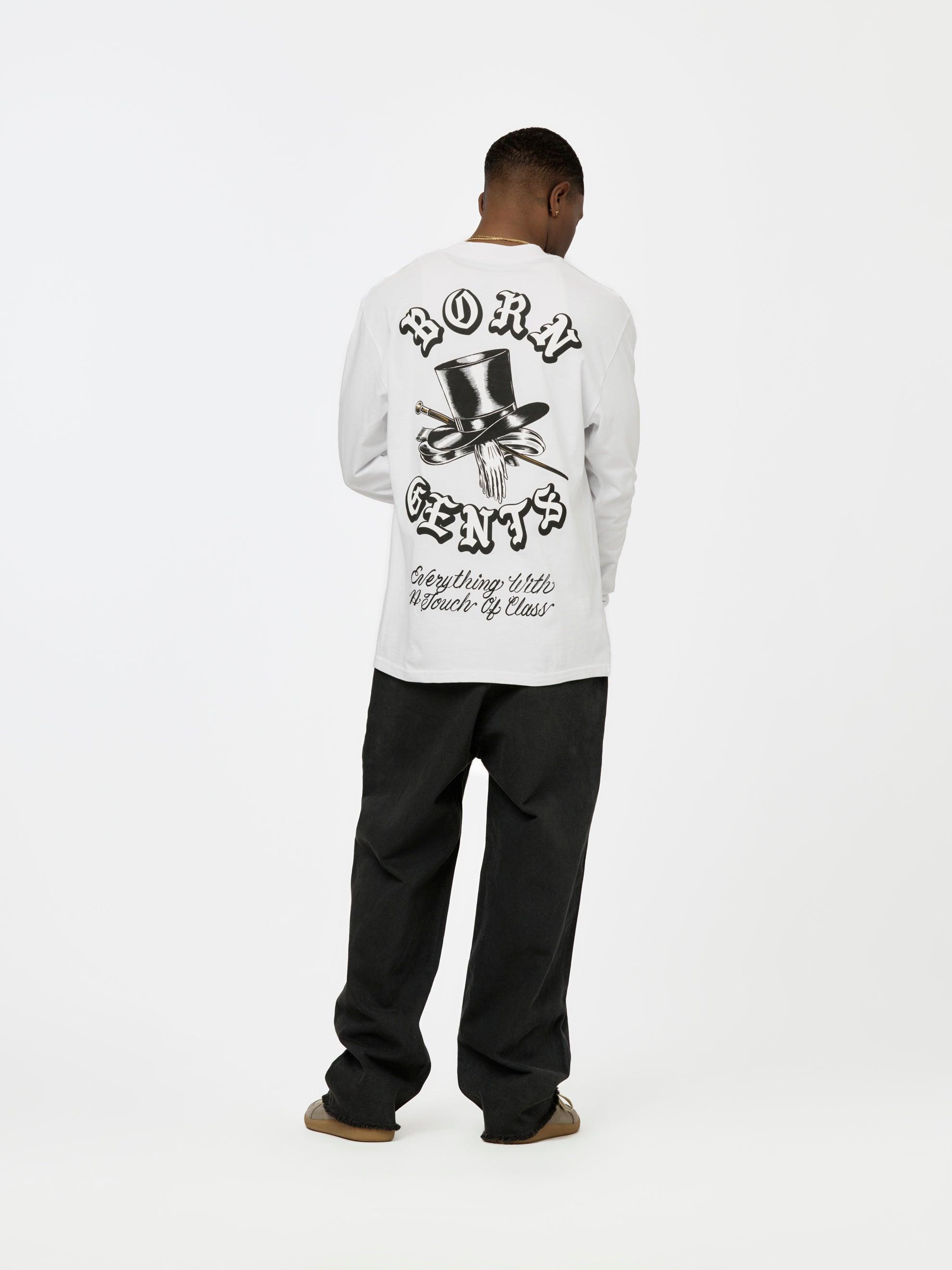 BXR + UNION GENTS OF DESIRE ROCKER L/S TEE (White) Product Image