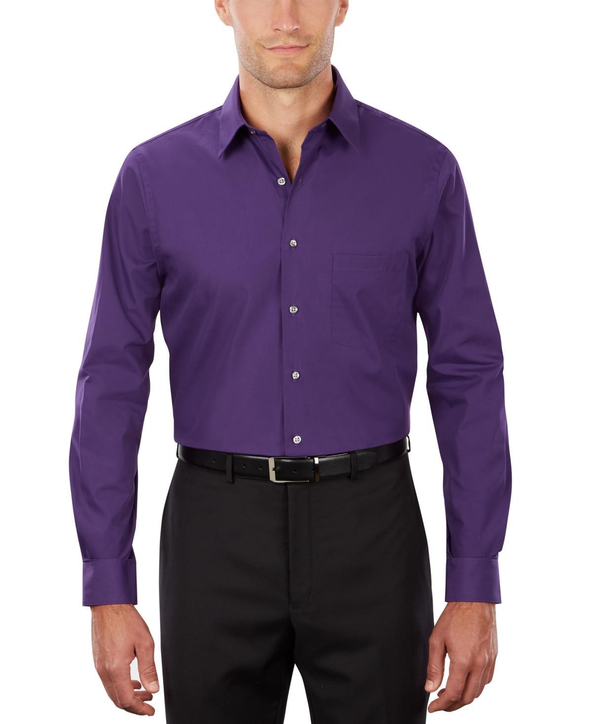 Van Heusen Mens Regular-Fit Poplin Dress Shirt Product Image