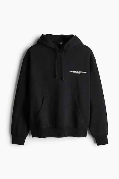 Loose Fit Printed Hoodie Product Image