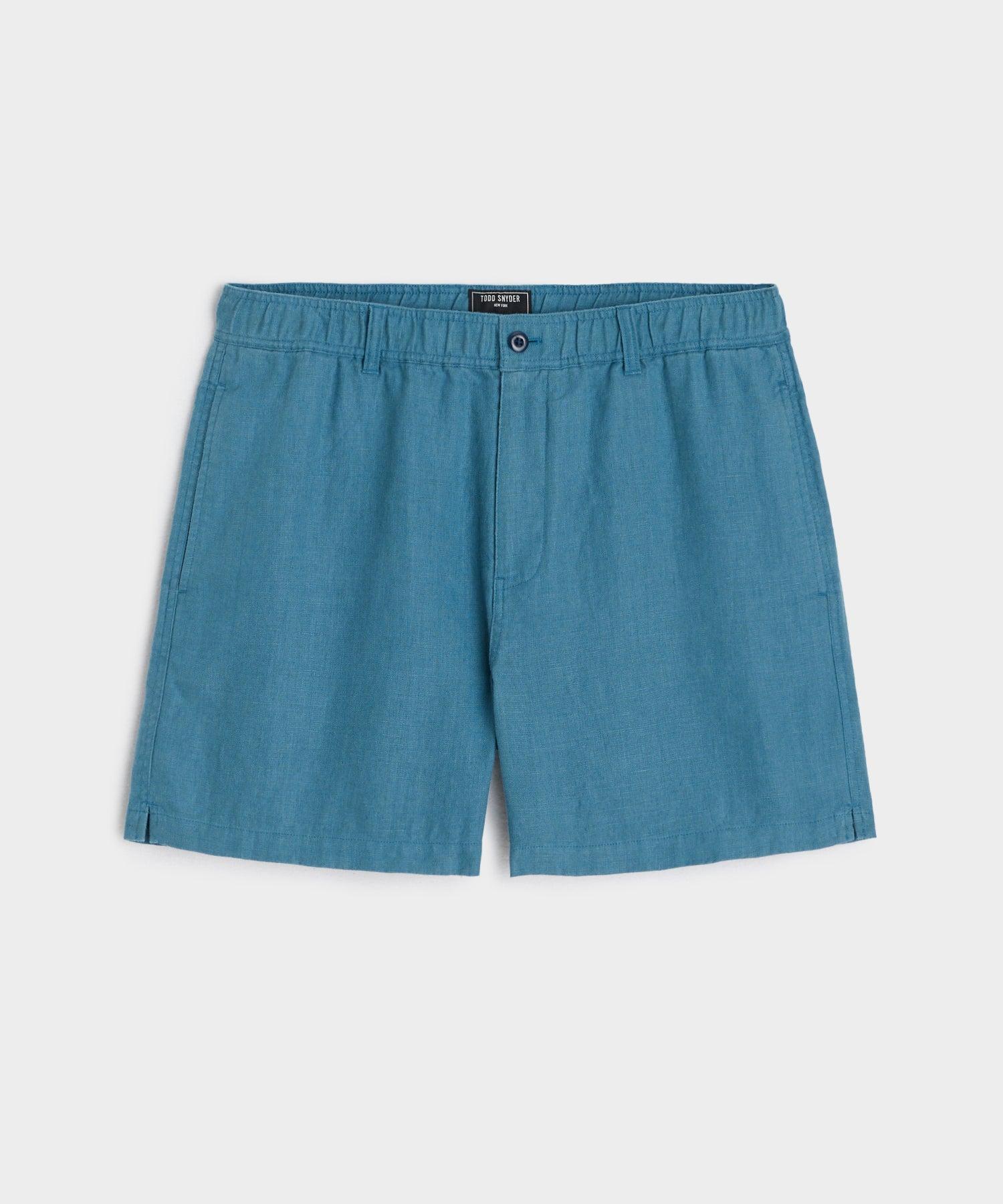 5" Linen Beachcomber Short in Bondi Blue Product Image