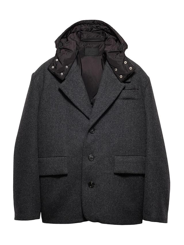 Mens Wool Down Jacket Product Image