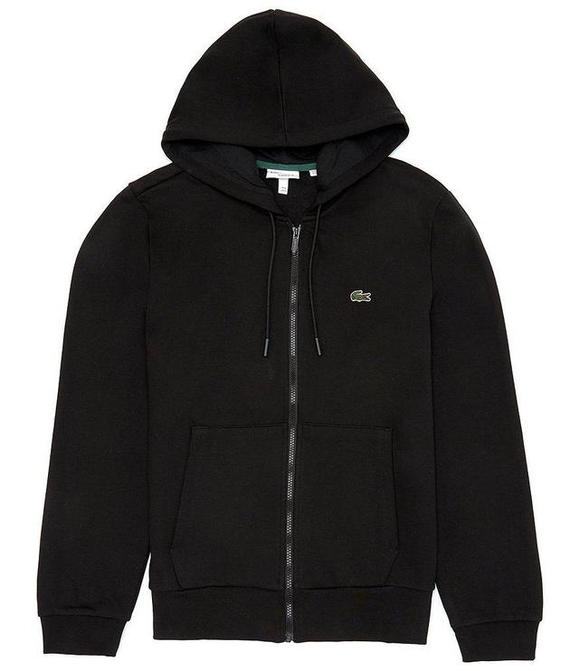 Lacoste Big & Tall Full-Zip Brushed Fleece Hoodie Product Image