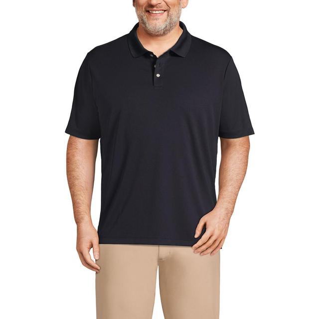 Lands End Mens School Uniform Short Sleeve Solid Active Polo Shirt Product Image