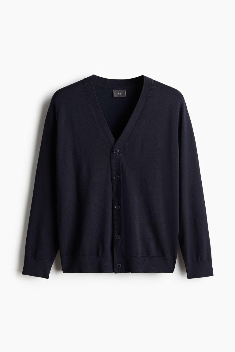 Regular Fit Fine-Knit Cardigan Product Image