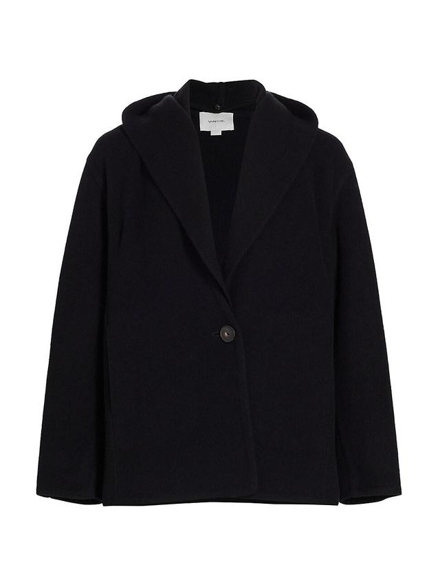 Vince Wool Blend Hooded Jacket Product Image